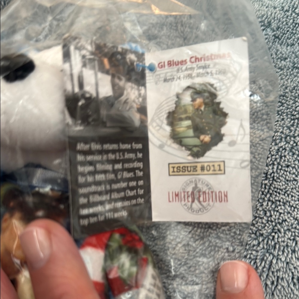 GI Blues Christmas Limited Edition Collectible Elvis Presley bear